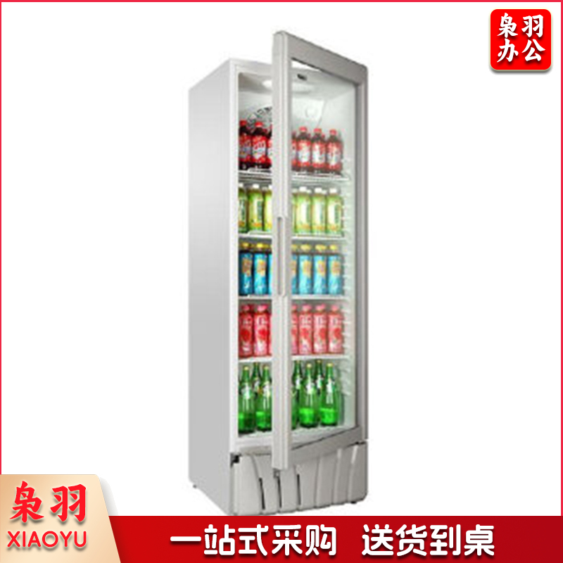 海尔 SC-372 350升立式单门冷藏保鲜玻璃门展示柜 白色(单位：台）