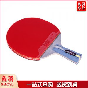 红双喜 .DHS R4006 四星碳素直拍乒乓球拍双面反胶快速进攻附拍套