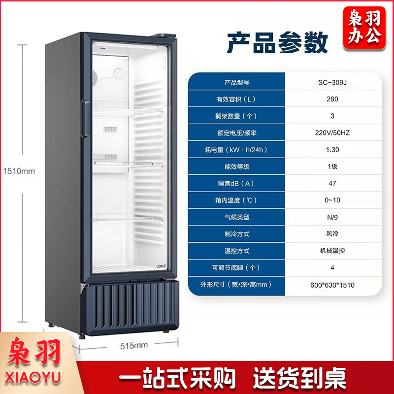 海尔冷柜 立式展示柜 冷藏柜 风冷无霜309J