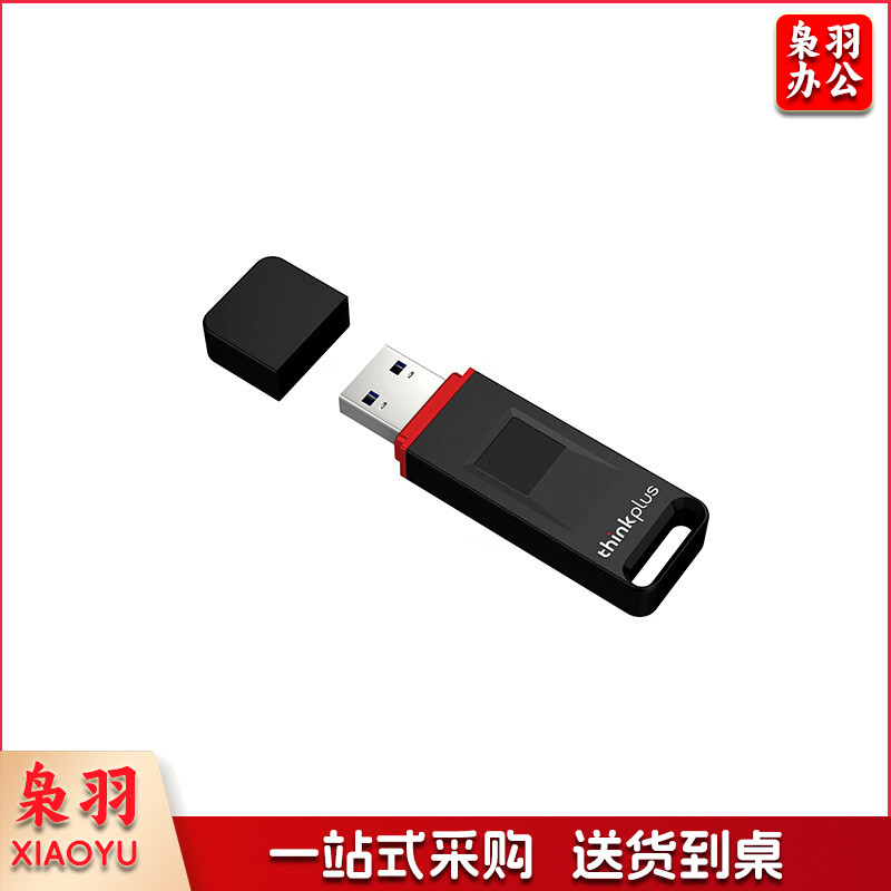 ThinkPlus联想 32GB USB3.2指纹加密U盘 FU200系列 防泄密商务学习办公优盘