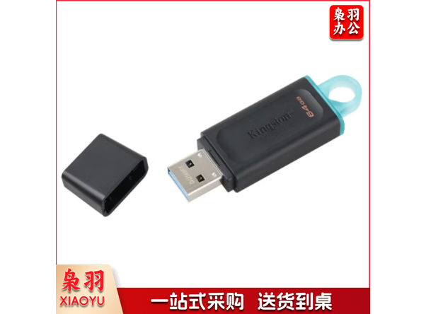 金士顿(Kingston)64GB USB3.2 Gen 1 U盘 DTX 时尚设计..