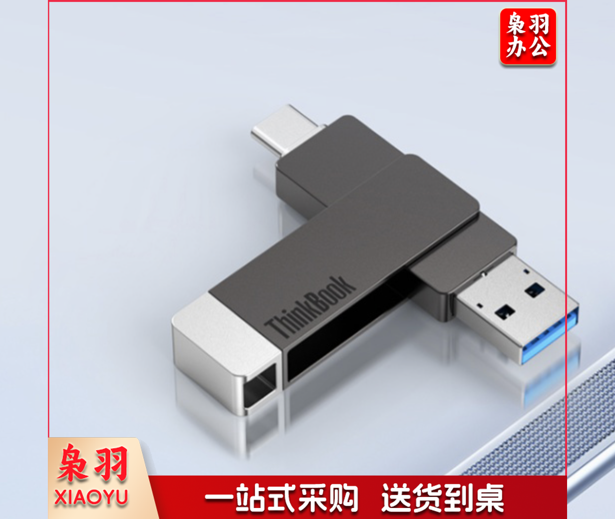 联想Thinkbook 高速双接口U盘 Type-c/USB3.1手机电脑两用u盘金属商务办公优盘 BU100【手机电脑两用u盘】 256GB