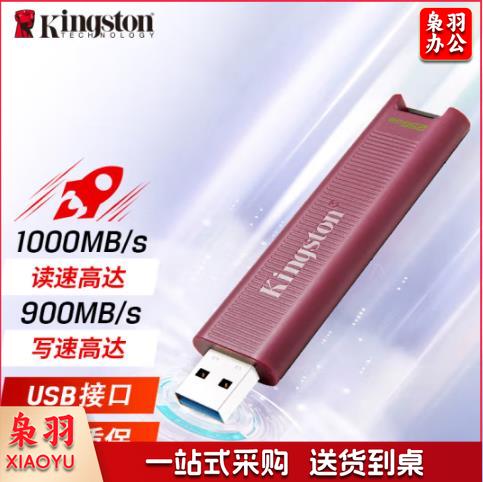 金士顿(Kingston)256GB USB3.2 超极速固态U盘 DTMAXA 读速高达1000MB/s 写速900MB/s