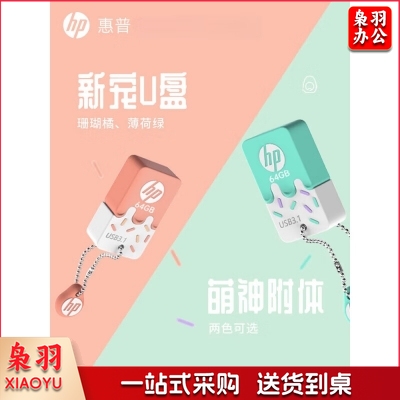 惠普 雪糕u盘 128G 大容量 学生办公 手机优盘