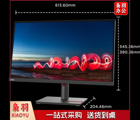 联想（ThinkVision）23.8英寸T24i  IPS屏 升降旋转 广色域 纤薄窄边框 可壁挂