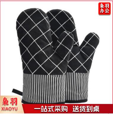 隔热手套 耐高温防烫加厚煲汤烤箱微波炉烘焙手套两只装 款式随机