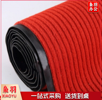 防滑电梯地毯迎宾商用红地毯除尘门口进门入户垫过道可裁剪卷材地毯1.2*1m红灰可选