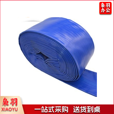 农用灌溉水带兰水管 蓝水 绿色 带涂塑管水泵防汛出水管 8寸*18M .