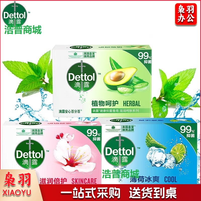 滴露(Dettol)健康抑菌香皂 抑菌99% 滋润倍护105g 