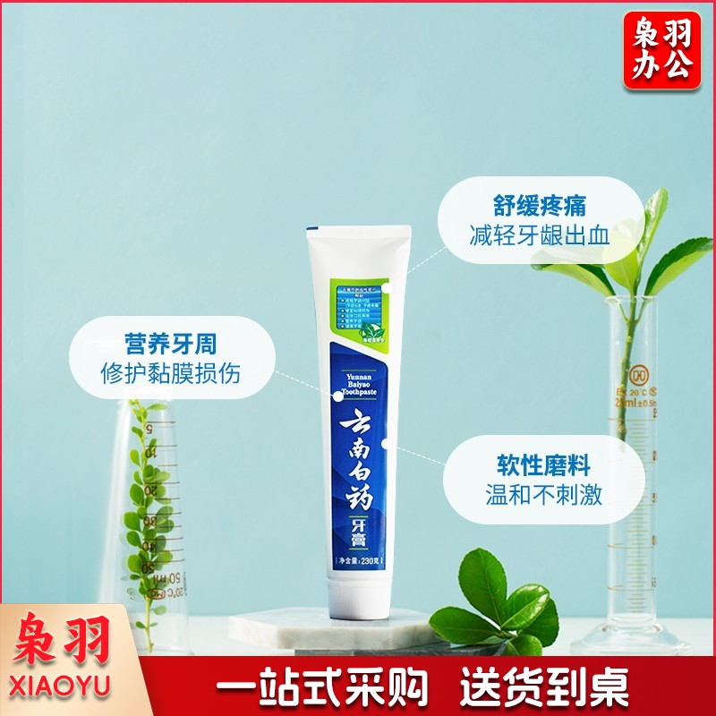 云南白药牙膏 薄荷清爽型 多规格 减轻牙龈出血 疼痛 清新口气 多规格 白药牙膏 劲爽薄荷香 牙膏 230克