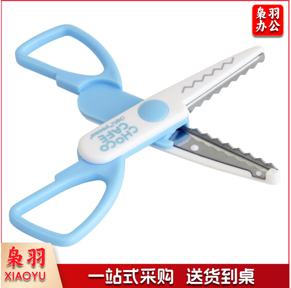  得力(deli) 95373 手工剪刀  趣味强力花边剪刀