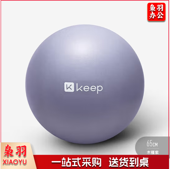 Keep 65cm瑜伽球专业防爆防滑加厚强弹抗压孕妇可用弹力瑞士球 木槿紫