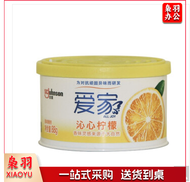 爱家固体清香剂70g柠檬香空气清新剂芳香剂 沁心柠檬70g*1盒