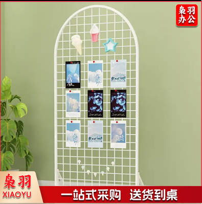 货架网格展示架展会落地铁网格移动作 品展示架铁艺网片饰品挂钩网