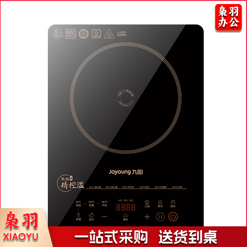 九阳（Joyoung）电磁炉电陶炉2200W大功率家用触控按键耐用面板十档火力纤薄定时功能电磁灶火锅炉C22S-F51