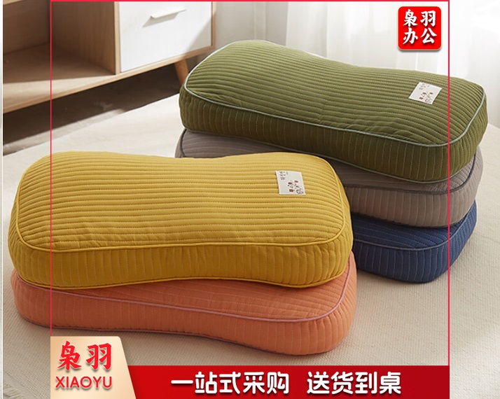 荞麦皮枕头枕芯 彩色单只装