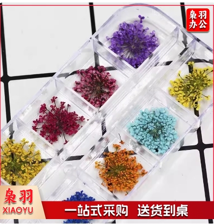 钻石滴胶12色干花包