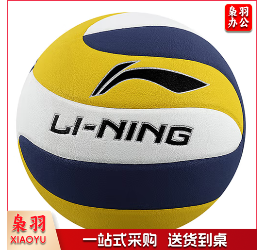 李宁(LI-NING) 李宁排球贴皮排球室内外训练比赛专用5号充气柔软训练排球 5号 LVQK003-1