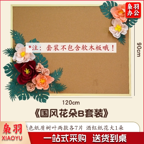 幼儿园中国风环创荷花荷叶教室走廊主题墙教室成品黑板报场景