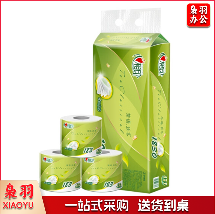 心相印四层卷筒卫生纸10粒装 183克