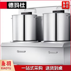 德玛仕 DEMASHI HW-STL15C-02 电磁炉 商用大功率 高背煮面煲熬粥矮汤大锅炉灶201 材质双头