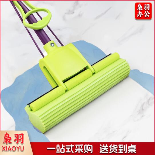 妙洁海绵 拖把 懒 人免 手洗墩 布吸 水 地拖  胶 棉拖布