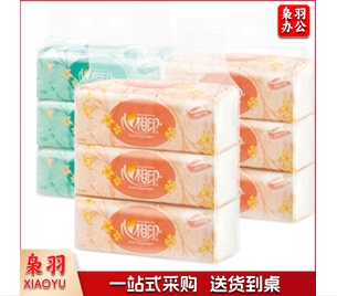 心相印 双层纸抽200抽面巾纸 16提/箱