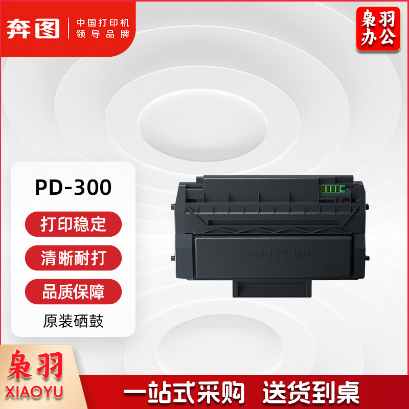 奔图(PANTUM)PD-300原装硒鼓 适用P3205 P3225 P3255粉盒P3405 P3425墨盒P3100 P3200 P3500打印机墨粉碳粉盒