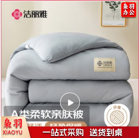 洁丽雅（Grace）被子被芯四季被芯春秋空调被5斤150*200cm经典灰