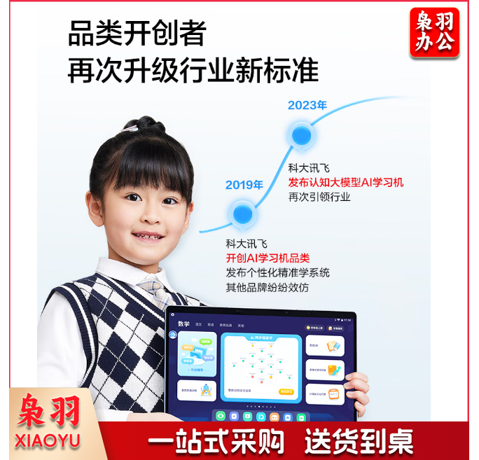 科大讯飞(IFLYTEK)T20Pro 平板式微型计算机 AI学习机T20Pro 学生平板8G+512G含支架、保护套