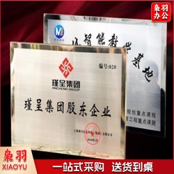 500*350mm 铜牌（内容可定做）