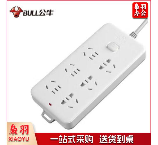 公牛（BULL）GN-216插座 6位总控3米 单位：个 202212263468