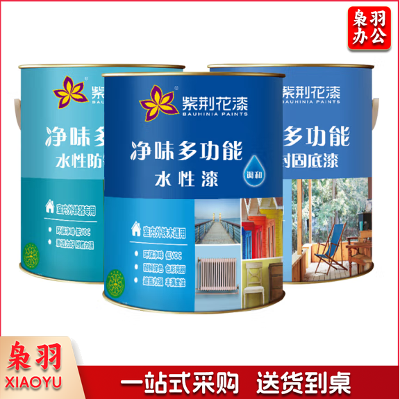 紫荆花  净味多功能水性漆 10kg/桶    货号：JC