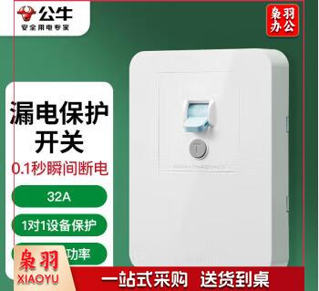 公牛（BULL）漏电保护开关 32A GTP01