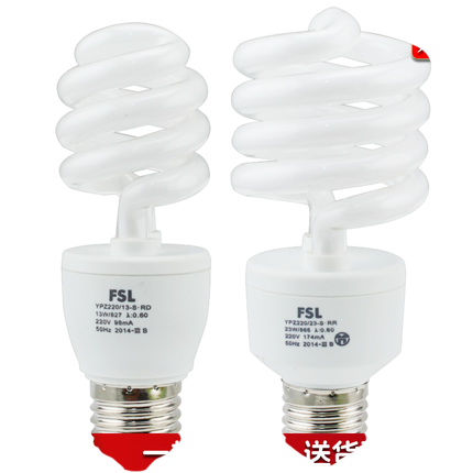 佛山FSL 螺旋T3/E27/8W/2700K 螺旋节能灯