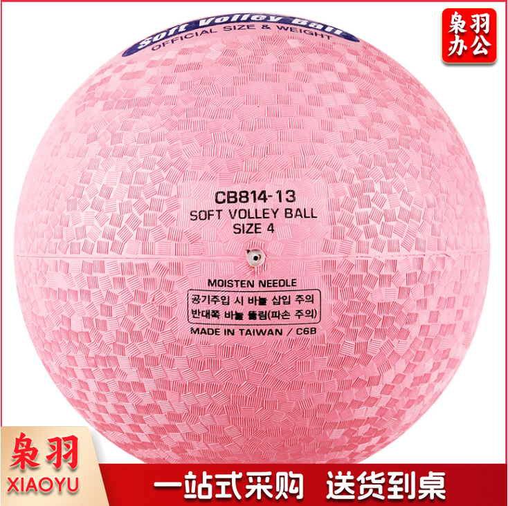 世达/star CB814-13粉色儿童训练气排球 中学生排球 粉色、蓝色气排球 4号球橡胶气排球（直径200-210mm，重量：140-160g）