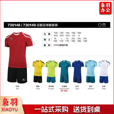 舒莱狮SUNAIS征服系列足球比赛服套装儿童/幼儿/成人/学校同款队服可印制0148/0149