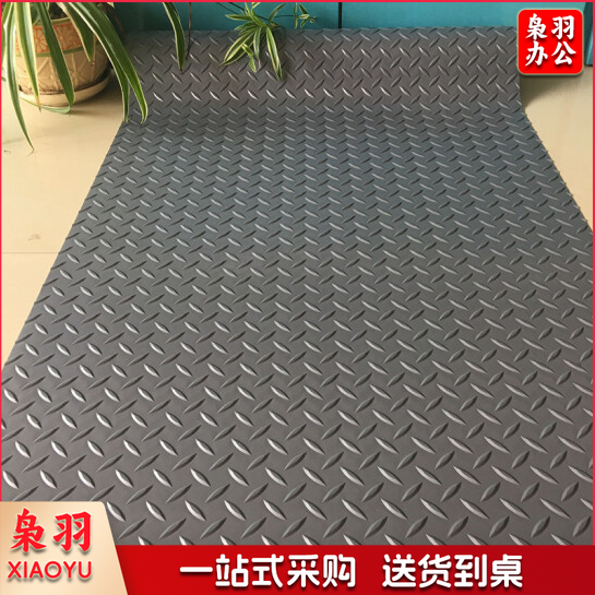牛筋防滑地垫 塑料加厚耐磨阻燃pvc地胶 1米宽*1米长【加厚】