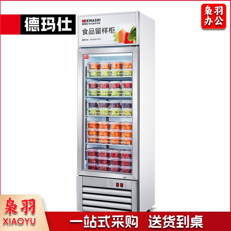 德玛仕 食品留样柜 饮料水果蔬菜留样保鲜冷藏展示柜LG-260Z(带锁)
