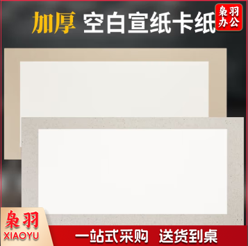 六品堂加厚空白宣纸半生熟宣书法国画用纸毛笔书法专用生宣工笔画长方形生宣作品纸  TJHX11052042211640