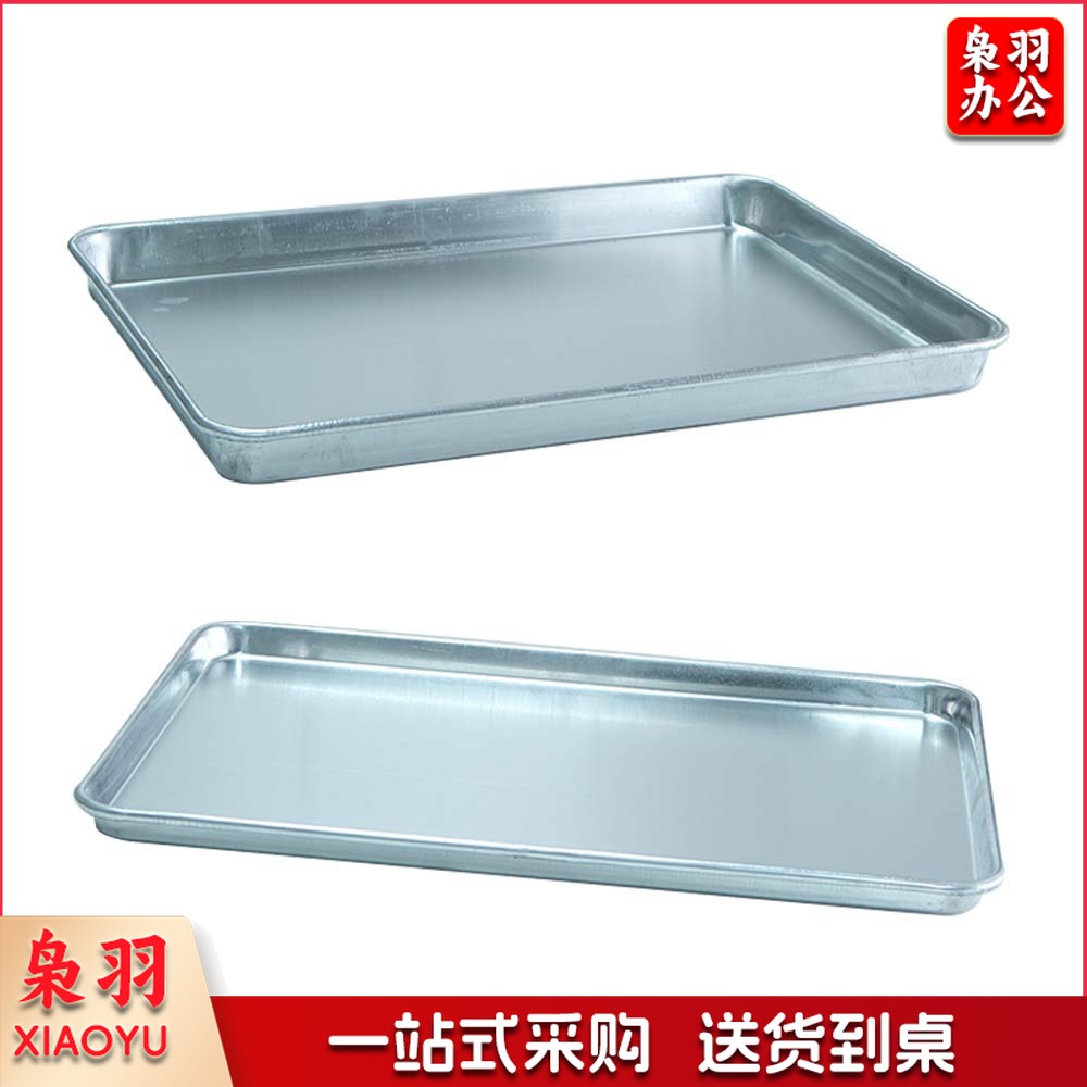 商用烤盘长方形60*40食品厂烘焙烤盘烤箱用面包铝制托盘加厚铝盘（1.2厚浅款】60×40×3cm）
