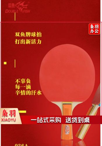 双鱼乒乓球拍