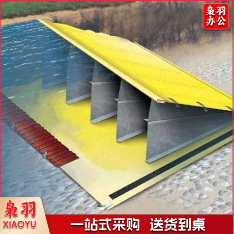 户外软体式拦水坝可折叠橡胶挡水子堤河道挡水拦洪坝（9x2m（高度0.6m））