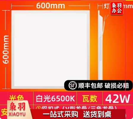 佛山FSL直发光面板灯220V42W865K600*600