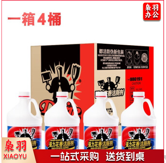 都洁 强力花香洁厕剂3.7kg大桶装 1箱4桶 厕所清洁剂供应酒店单位餐厅