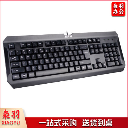 双飞燕 K-100 K-100 键盘 有线键盘 办公键盘 USB防水键盘 104键 黑色