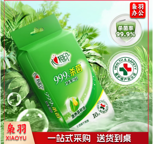 心相印 XCA001消毒独立装湿巾 10片独立包装