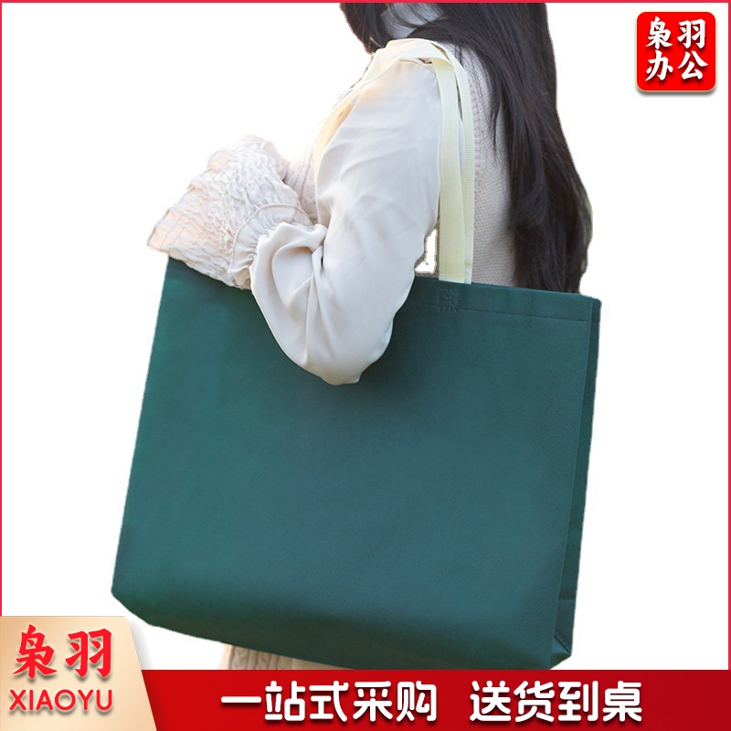 横版30*40*10cm 加厚网红立体无纺布袋女装童装服装店手提袋商场购物袋定 制logo