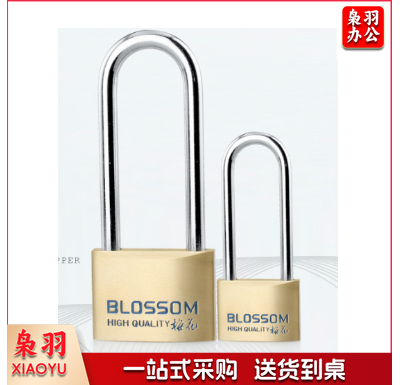 梅花(BLOSSOM)铜挂锁 防水防锈 长梁门锁