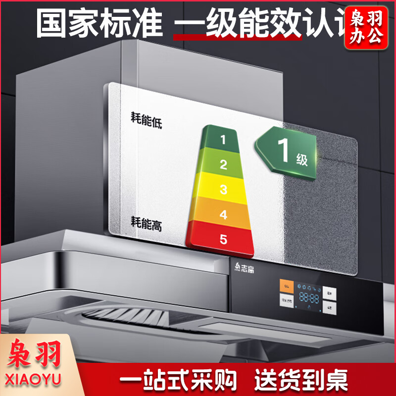 志高（CHIGO）商用油烟机大功率抽油烟机厨房饭店不锈钢大吸力农村柴火土灶排油烟机罩 CXW-800-SF90（包安装）